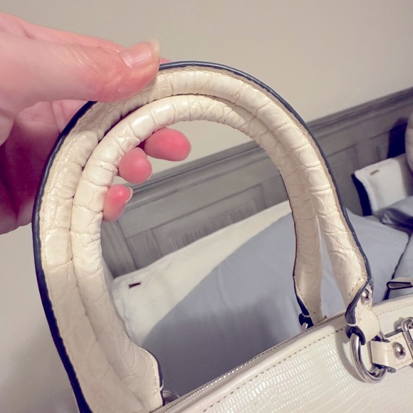 Coach Exotic white satchel crossbody bag #19635 - Picture 8 of 15